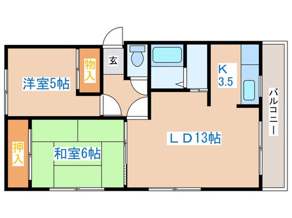 エヴァ八軒の物件間取画像